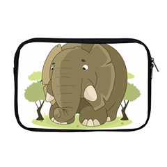 Cute Elephant Apple Macbook Pro 17  Zipper Case by Valentinaart