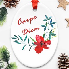 Carpe Diem  Ornament (oval) by Valentinaart