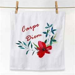 Carpe Diem  Face Towel by Valentinaart