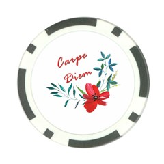 Carpe Diem  Poker Chip Card Guard (10 Pack) by Valentinaart