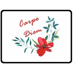 Carpe Diem  Fleece Blanket (large)  by Valentinaart