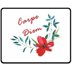 Carpe Diem  Fleece Blanket (medium)  by Valentinaart