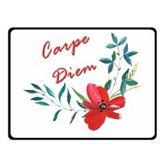 Carpe Diem  Fleece Blanket (small) by Valentinaart