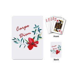 Carpe Diem  Playing Cards (mini)  by Valentinaart