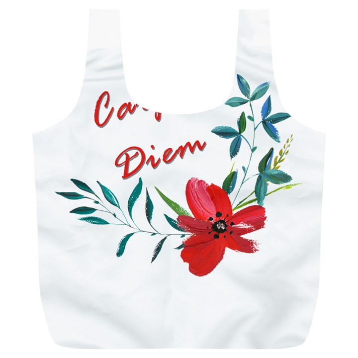 Carpe Diem  Full Print Recycle Bags (L) 