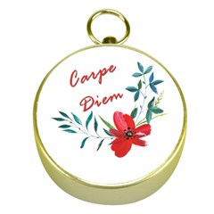 Carpe Diem  Gold Compasses by Valentinaart