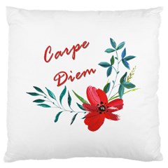 Carpe Diem  Large Flano Cushion Case (two Sides) by Valentinaart