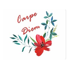 Carpe Diem  Double Sided Flano Blanket (large)  by Valentinaart