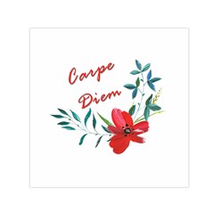 Carpe Diem  Small Satin Scarf (square) by Valentinaart