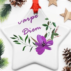 Carpe Diem  Ornament (star) by Valentinaart