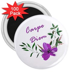 Carpe Diem  3  Magnets (100 Pack) by Valentinaart