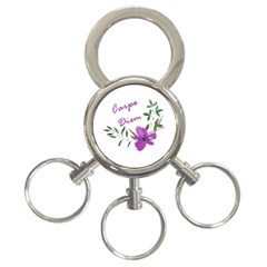 Carpe Diem  3-ring Key Chains by Valentinaart