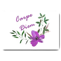 Carpe Diem  Large Doormat  by Valentinaart