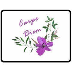 Carpe Diem  Fleece Blanket (large)  by Valentinaart