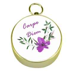 Carpe Diem  Gold Compasses by Valentinaart