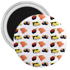 Sushi Pattern 3  Magnets by Valentinaart