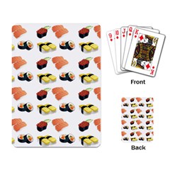 Sushi Pattern Playing Card by Valentinaart