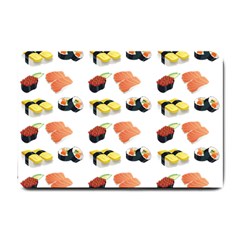 Sushi Pattern Small Doormat  by Valentinaart