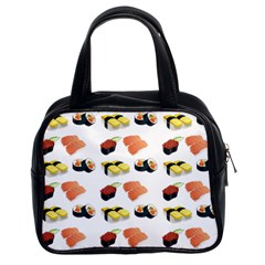 Sushi Pattern Classic Handbags (2 Sides) by Valentinaart