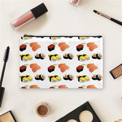 Sushi Pattern Cosmetic Bag (medium)  by Valentinaart