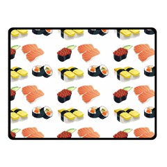 Sushi Pattern Fleece Blanket (small) by Valentinaart