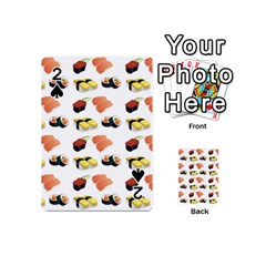 Sushi Pattern Playing Cards 54 (mini)  by Valentinaart