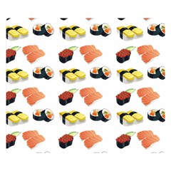 Sushi Pattern Double Sided Flano Blanket (small)  by Valentinaart