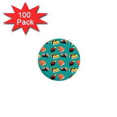 Sushi pattern 1  Mini Buttons (100 pack) 