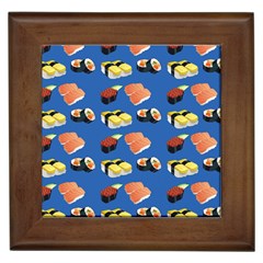 Sushi Pattern Framed Tiles by Valentinaart