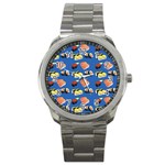 Sushi pattern Sport Metal Watch Front