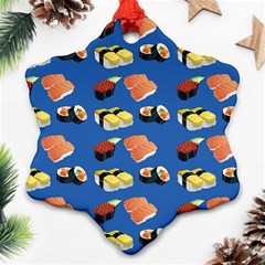 Sushi Pattern Ornament (snowflake) by Valentinaart