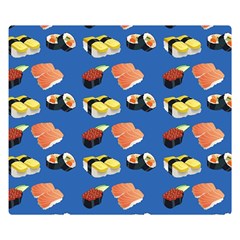 Sushi Pattern Double Sided Flano Blanket (small)  by Valentinaart