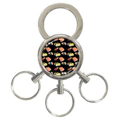 Sushi Pattern 3-ring Key Chains by Valentinaart