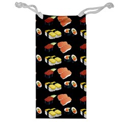 Sushi Pattern Jewelry Bag by Valentinaart