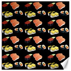 Sushi Pattern Canvas 12  X 12   by Valentinaart