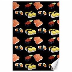 Sushi Pattern Canvas 24  X 36  by Valentinaart