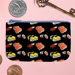 Sushi Pattern Large Coin Purse by Valentinaart