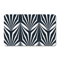 Art Deco, Black,white,graphic Design,vintage,elegant,chic Magnet (rectangular) by NouveauDesign