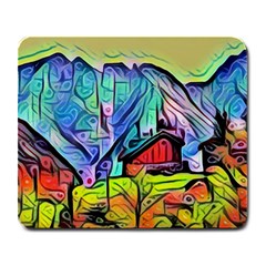 Magic cube abstract art Large Mousepads