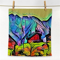 Magic cube abstract art Face Towel