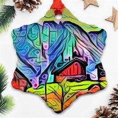 Magic cube abstract art Ornament (Snowflake)