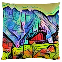 Magic cube abstract art Large Cushion Case (One Side)