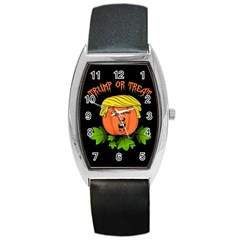 Trump Or Treat  Barrel Style Metal Watch by Valentinaart