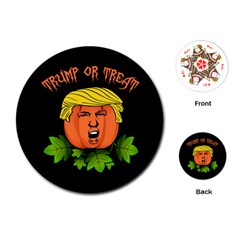 Trump Or Treat  Playing Cards (round)  by Valentinaart