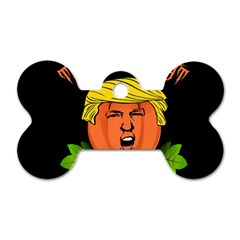 Trump Or Treat  Dog Tag Bone (two Sides) by Valentinaart