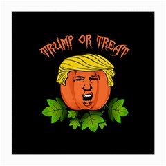 Trump Or Treat  Medium Glasses Cloth (2-side) by Valentinaart