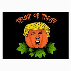 Trump Or Treat  Large Glasses Cloth (2-side) by Valentinaart