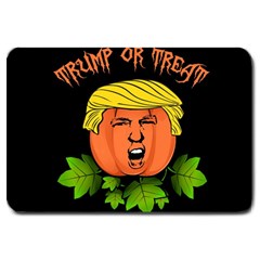 Trump Or Treat  Large Doormat  by Valentinaart