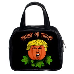 Trump Or Treat  Classic Handbags (2 Sides) by Valentinaart