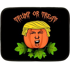 Trump Or Treat  Fleece Blanket (mini) by Valentinaart